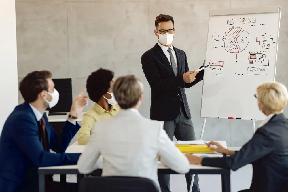 Instructor in classroom - Reliable PMP training center in Afghanistan