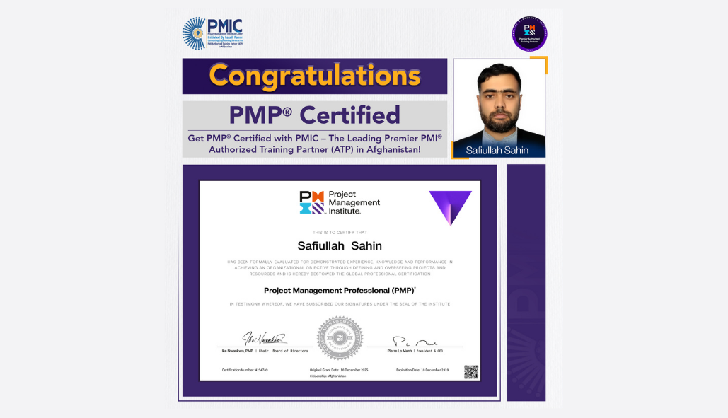 Congratulations, Mr. Safiullah Sahin, on becoming ...