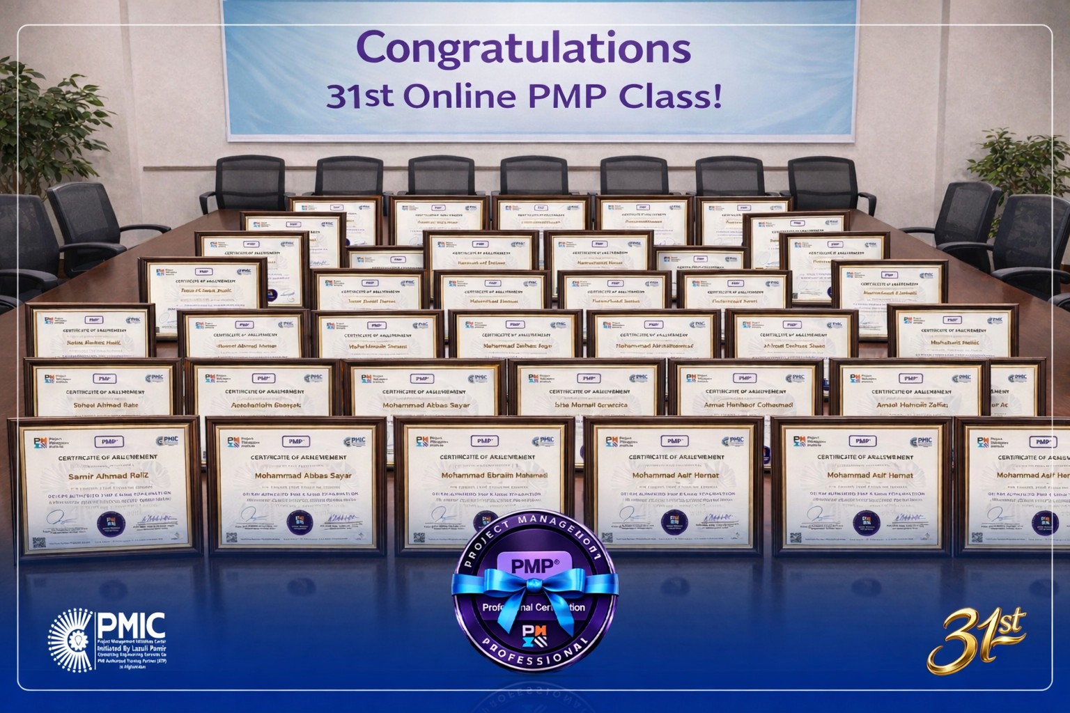 Congratulations to the 31st Online PMP Class Gradu...